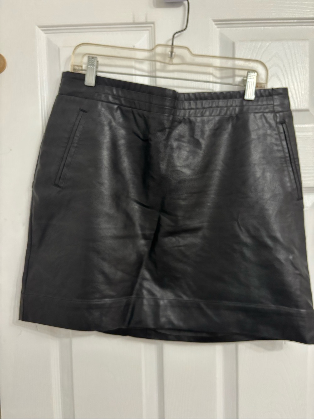 Reitmans Black Faux Leather Mini Skirt - Size 13